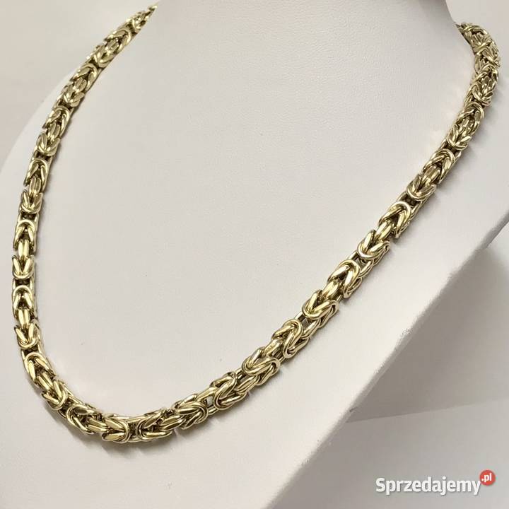 Złoty ŁAŃCUSZEK męski 14K KRÓLEWSKI splot CUD 66 Warszawa