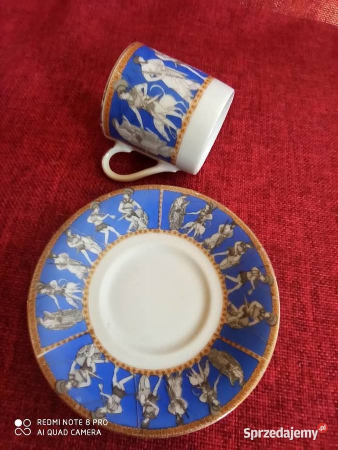 Filiżanka do mocci Royal Sceny antyczne Sygn Gdańsk