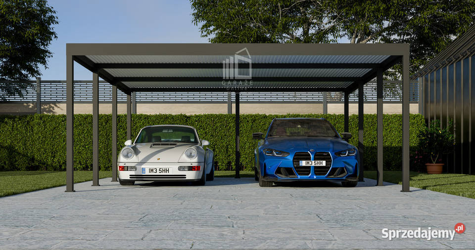 CarPort PREMIUM Wiata samochodowa 6x55 Antracyt