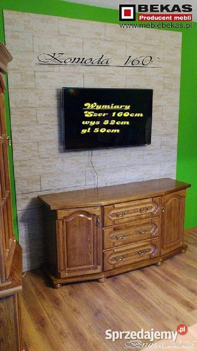 Stylowa Komoda 160 Dąb Rustikalny Złoty Dab 81cm dolnośląskie Świdnica