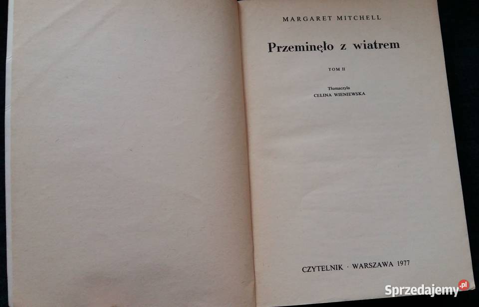 Przeminęło z wiatrem tom II Margaret Mitchell