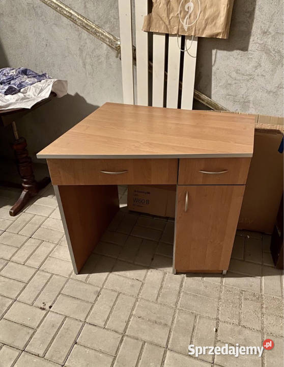 Biurko do nauki skośne z szufladami i półkami Biurka Środa Wielkopolska