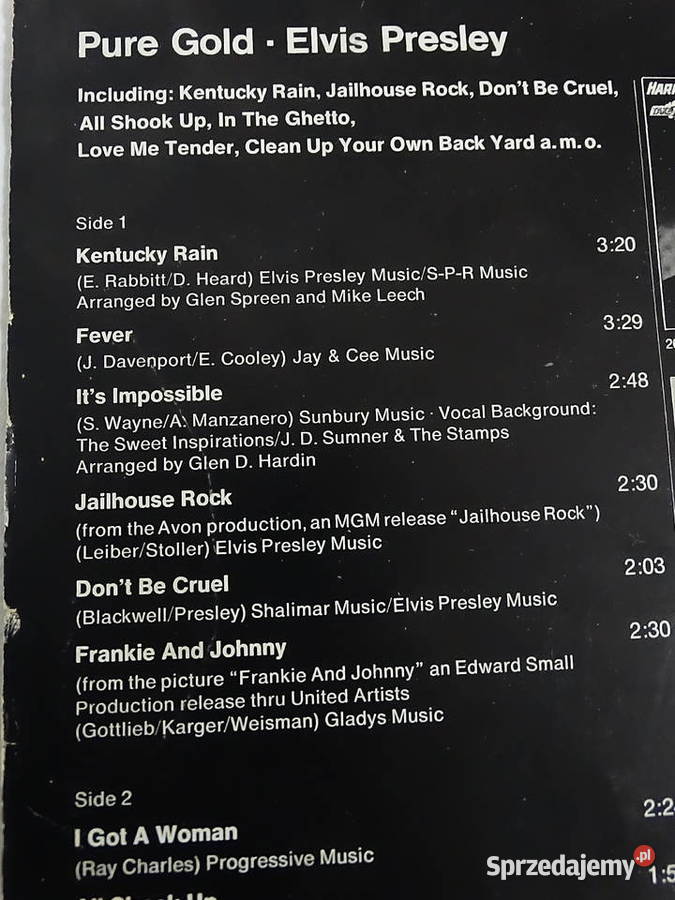 Elvis Presley Pure Gold Vinyl 1976 Klasyka Biłgoraj