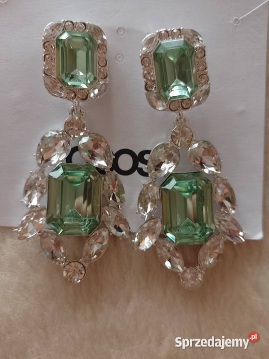 ASOS Bogato zdobione kolczyki wieczorowe z Kraków sprzedam