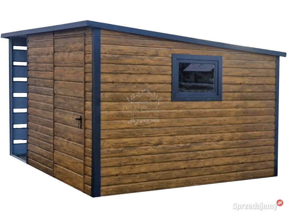 Schowek domek ogrodowy 25x3m okno drewnopodobny podkarpackie Sanok sprzedam