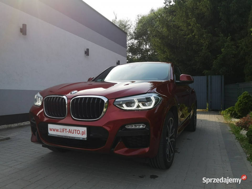 BMW X4 20 Benzyna 252 Model MSport X Drive 30i czerwony dolnośląskie Strzegom