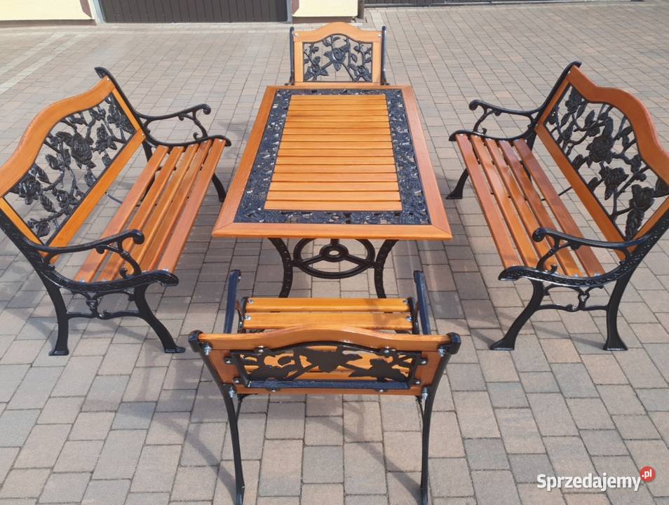 Komplet ogrodowy żeliwny