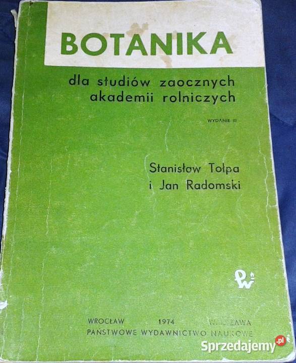 Botanika studentów zaocznych akademii rolniczych Chełm sprzedam