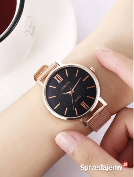 Zegarek damski złoty nowy na rękę Zegarki Stare Załubice