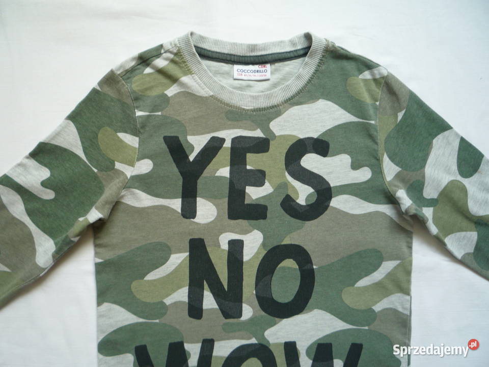 Coccodrillo 116 Koszulka Bluzka Moro Długi Rękaw zielony Bluzki, koszulki i kaftaniki zachodniopomorskie Szczecin
