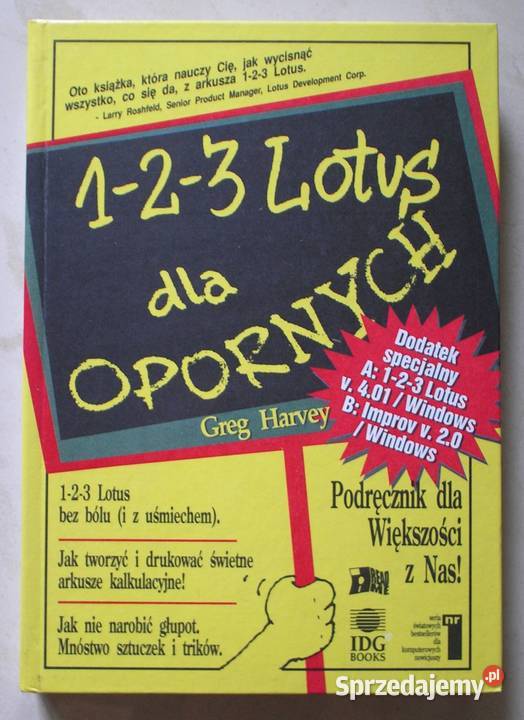 123 Lotus Opornych Greg Harvey Książki naukowe i popularnonaukowe Kraków
