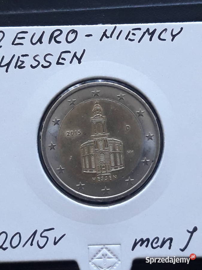 2 Euro Niemcy Hesja 2015 r men Jmennicze Konin