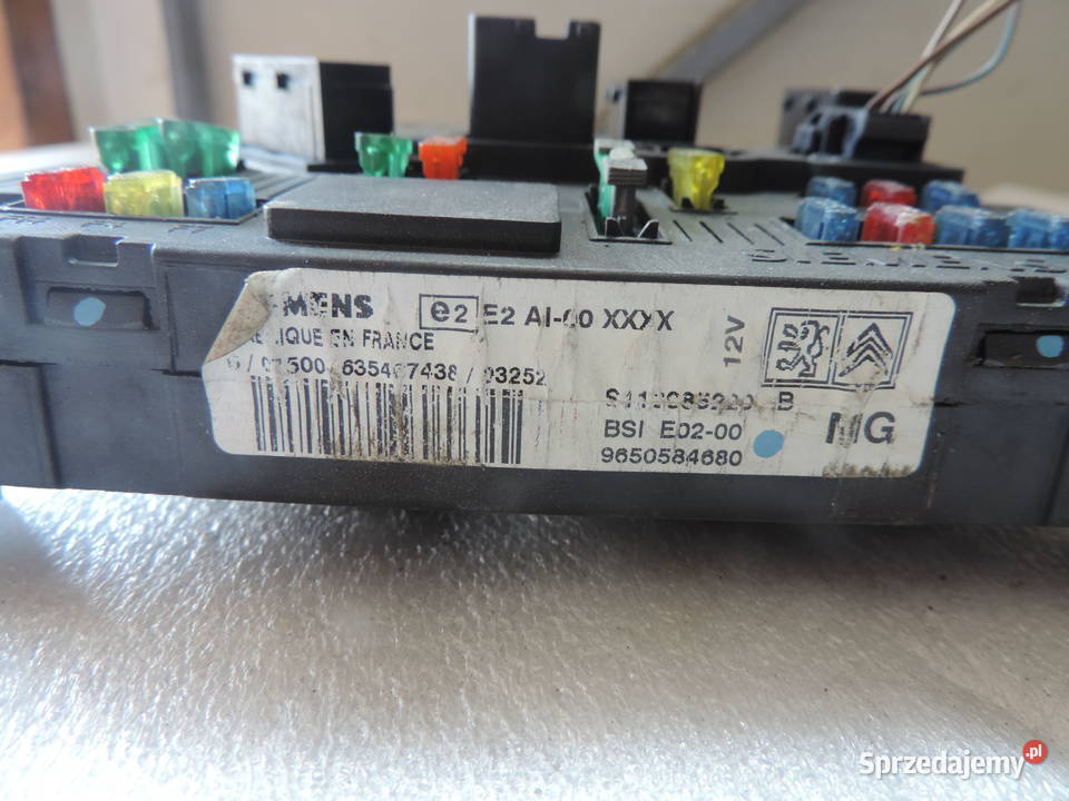 PEUGEOT 206 CITROEN BSI E02 9650584680 Układ elektryczny Nowy Sącz sprzedam