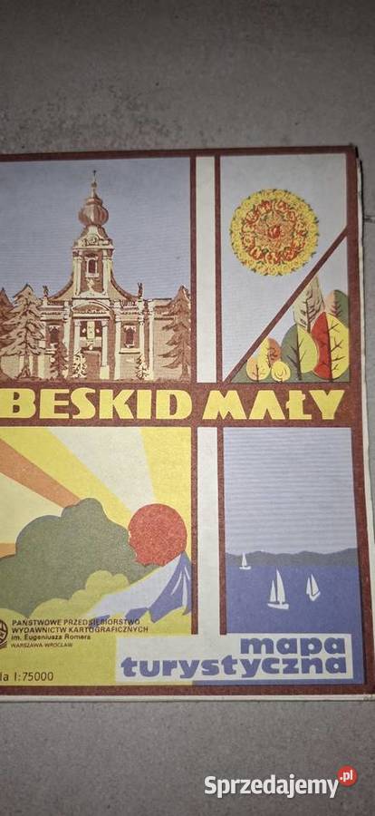 BESKID MAŁY Mapa turystyczna PPWK 1980 kultowa Łęczyca
