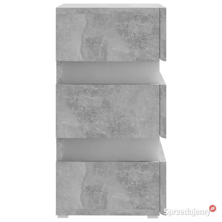 Szafka nocna z LED szara 45x35x67 materiał Nocne mazowieckie Warszawa
