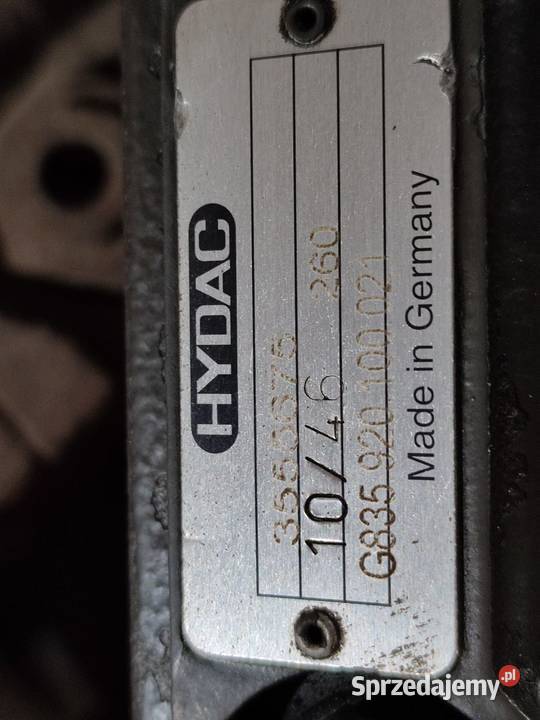 Blok zaworów 3555675 Hydac wielkopolskie Wilkowo sprzedam