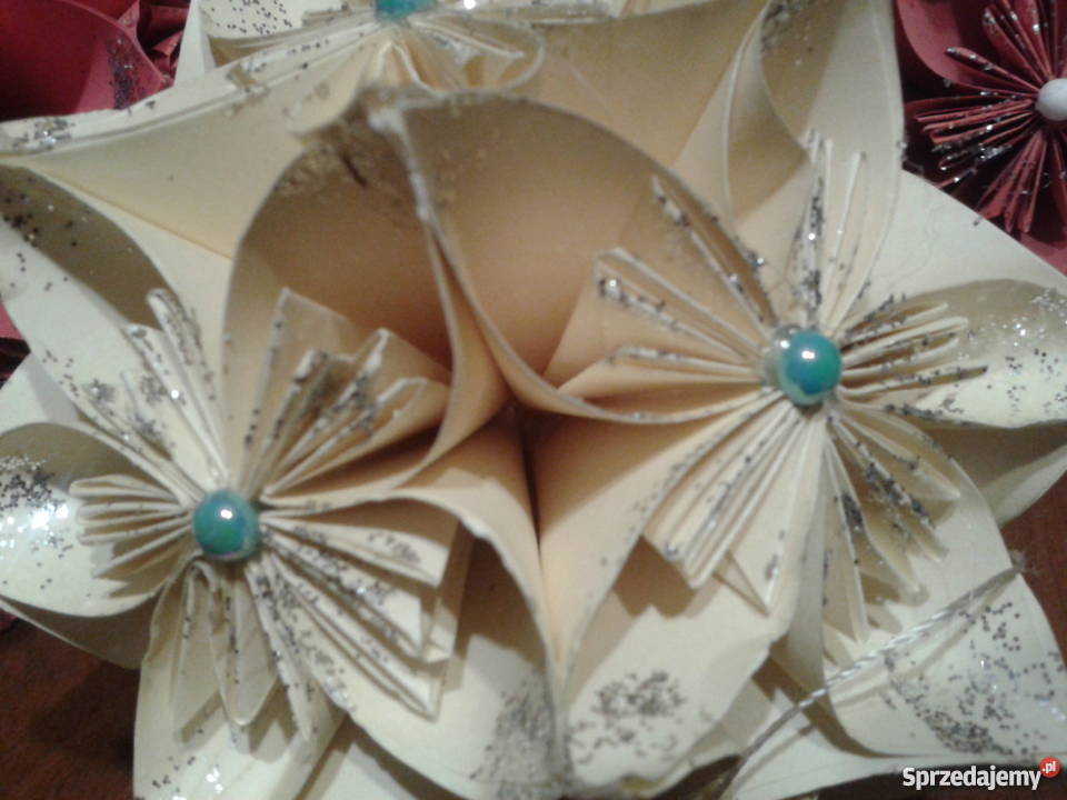 Bombki z papieru ozdoba choinki stroików śląskie