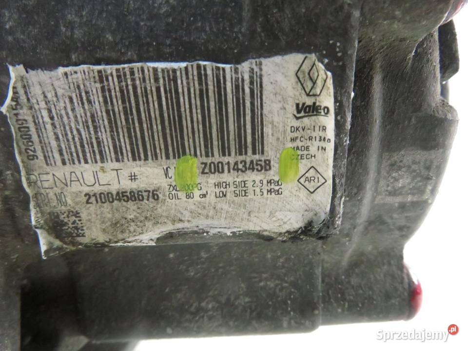 KOMPRESOR KLIMATYZACJI DACIA DOKKER 15 dCi