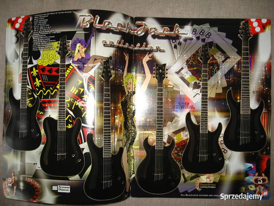 Schecter Guitar Research 2004 guitar catalog pomorskie Kępice