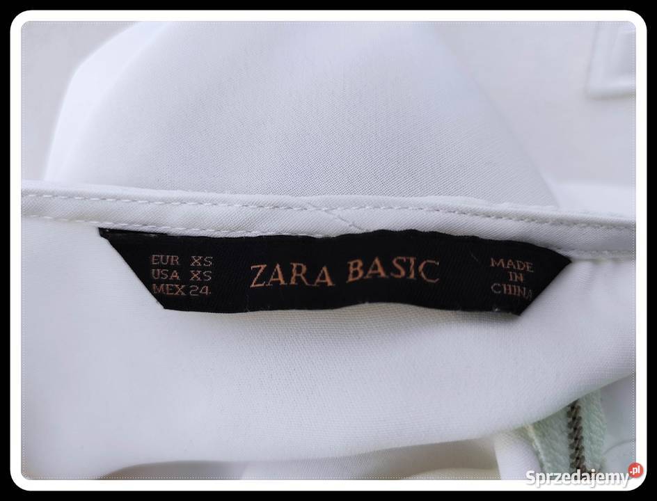 Zara basic biała bluzka koszula damska XS 34 36 Bluzki i koszule Płock