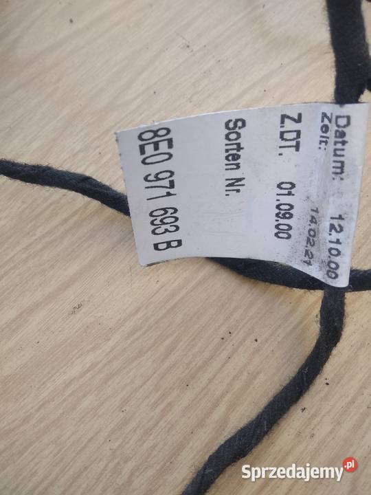 Wiązka drzwi audi a4b6 przód tył lewe prawe