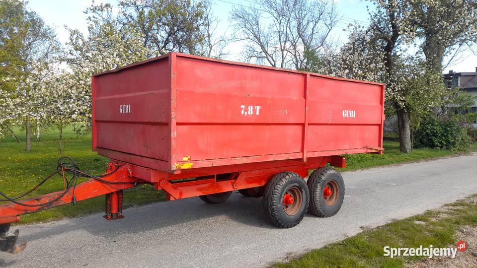 Przyczepa Gubi tandem rolnicza wysokiego kujawsko-pomorskie Lubień Kujawski