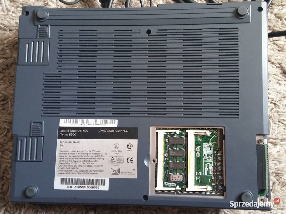 Stary Laptop Olivetti Echos P133C do naprawy na zachodniopomorskie Dolsk sprzedam