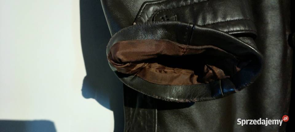 Płaszcz skórzany bez podpinki duży Jarosław