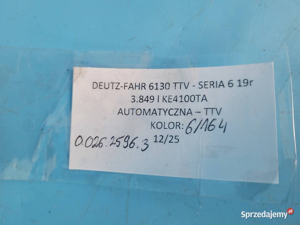 DEUTZFAHR 6130 TTV PRZEWÓD UKŁADU HAMOWANIA Kolno