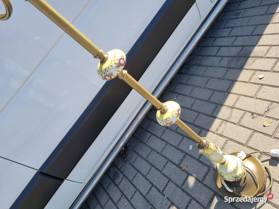 Lampa Antyczna podłogowa Porcelana antyk 4 Dzierżoniów