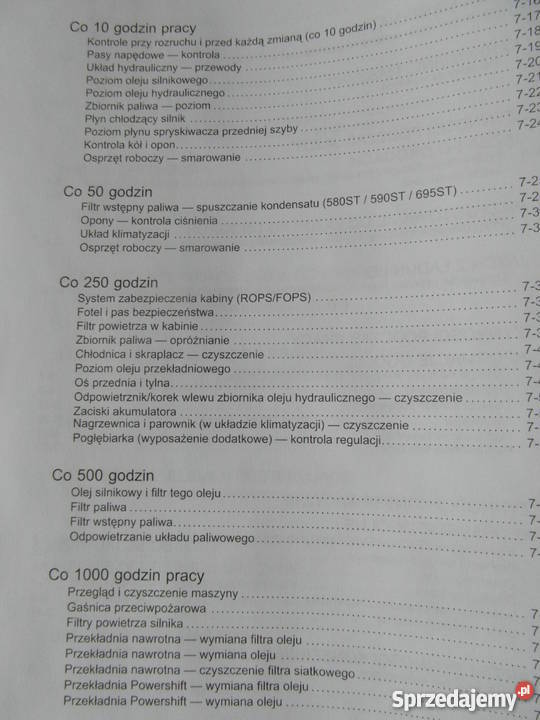 dtr instrukcja obsługi KOPARKOŁADOWARKA CASE zachodniopomorskie Szczecin