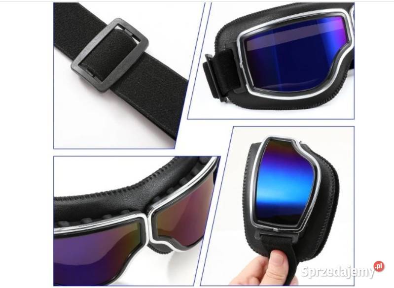 Gogle okulary do motocykla retro chopper bobber Gogle Sosnowiec