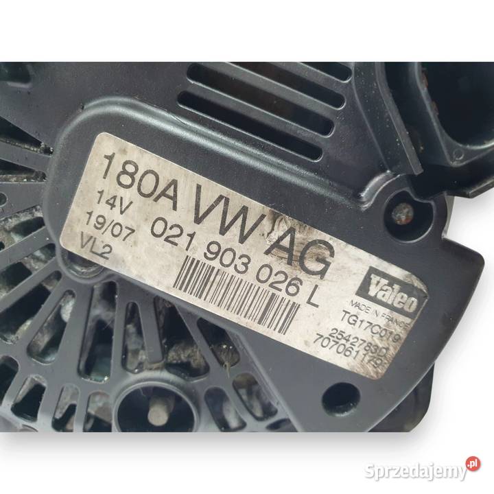 ALTERNATOR Passat B6 Golf V A3 20 TDI 180A Chełm sprzedam