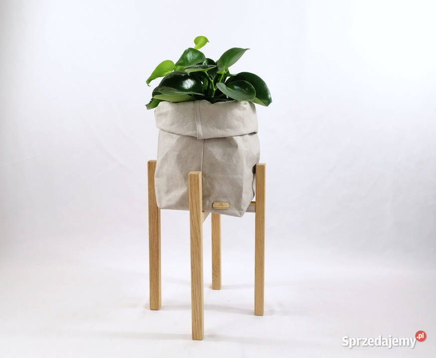 Kwietnik loft drewniany na nózkach sprzedam
