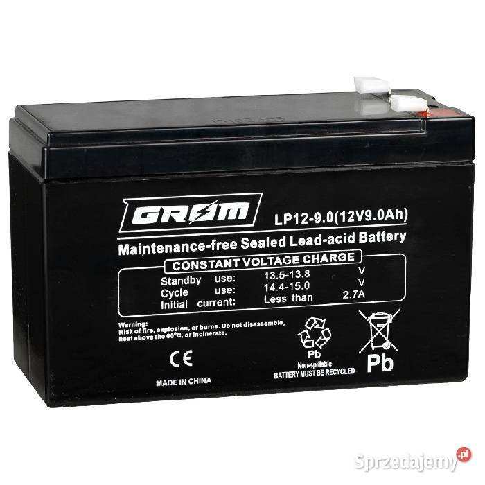 Akumulator GROM LP1290 12V 9Ah Ostrowiec Świętokrzyski