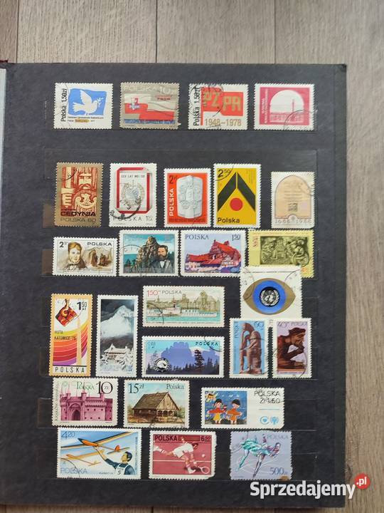 Klaser z znaczkami duży zestaw Poraj sprzedam