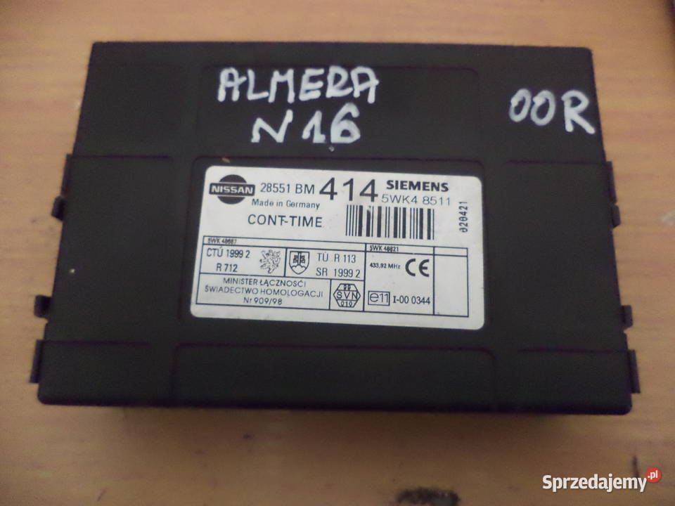 ALMERA N16 TINO STEROWNIK MODUL KOMFORTU