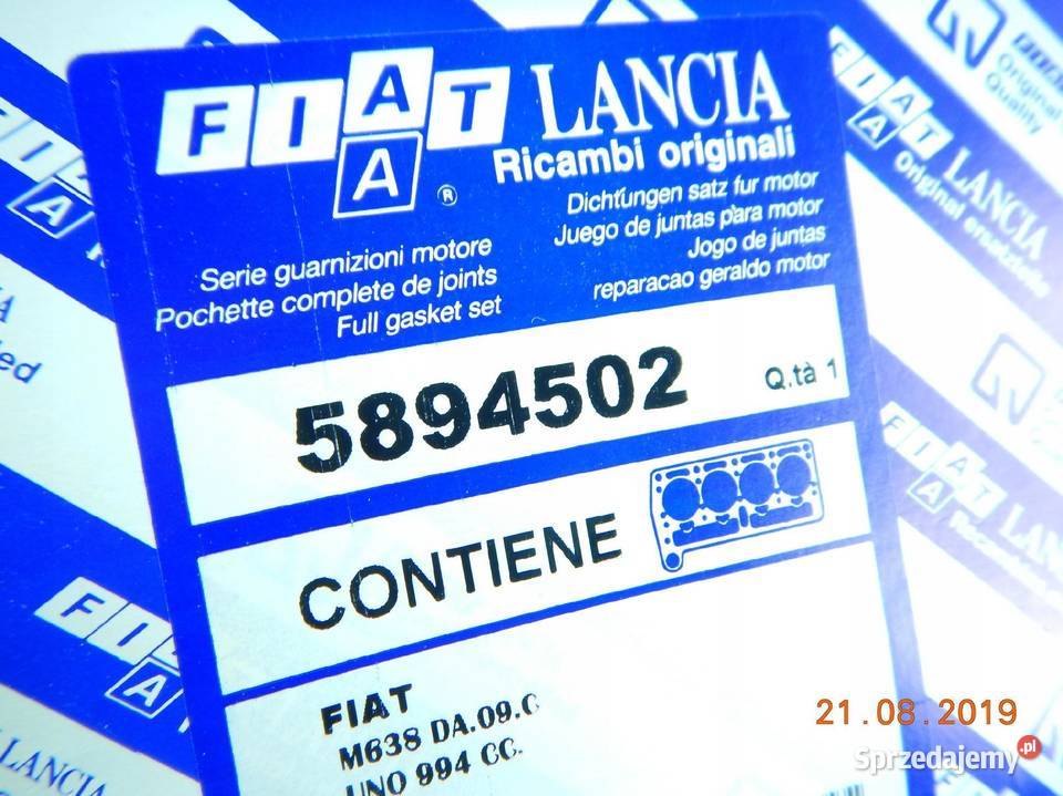 ZESTAW USZCZELEK BLOK SILNIKA FIAT RITMO 8088 11