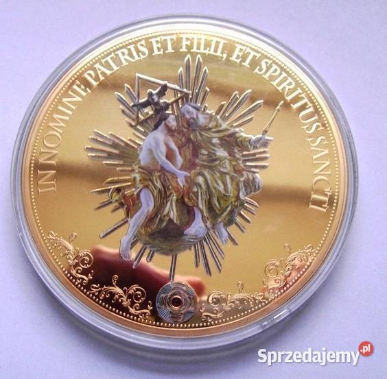 Medal Moneta Olbrzym Gigant 100 mm Jezus śląskie Sosnowiec