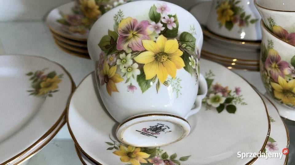 Filiżanka z talerzykiem Royal Kent Staffordshire Gdańsk sprzedam