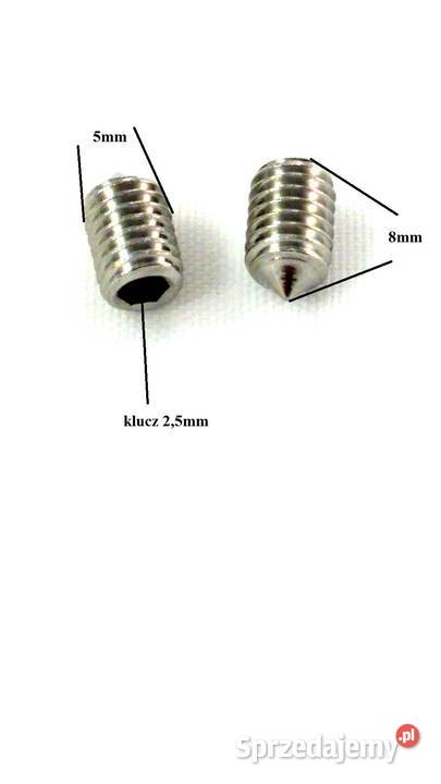 śruba M5x8 pochwyt klamka szyld antaba Łapy