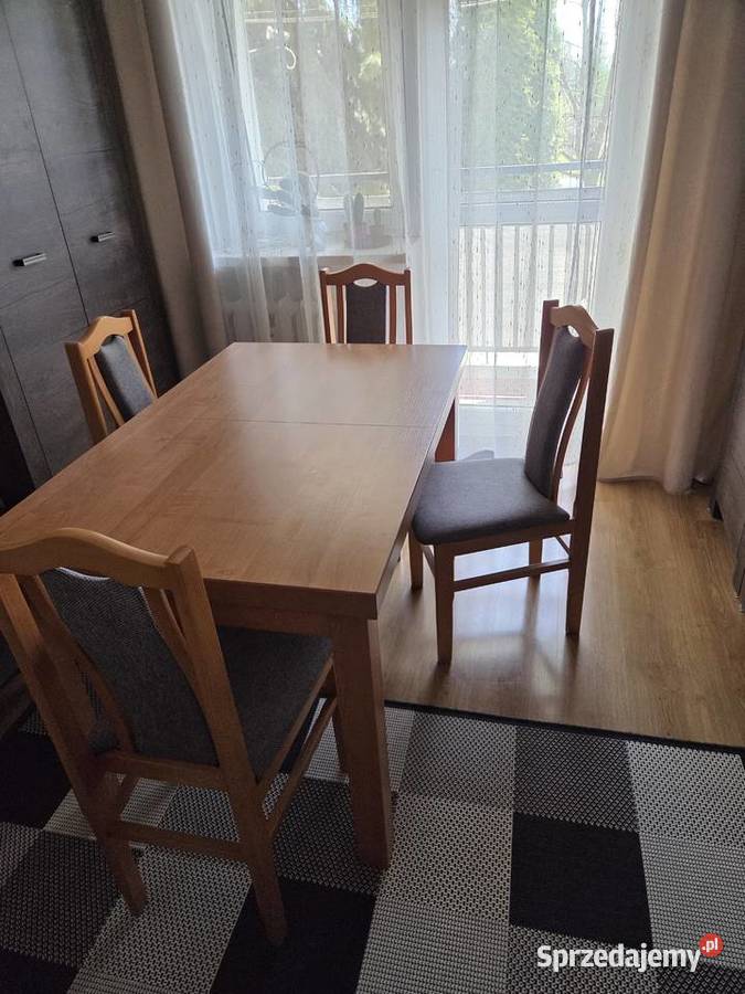 Stół rozkładany 4 krzesła Międzyrzec Podlaski sprzedam