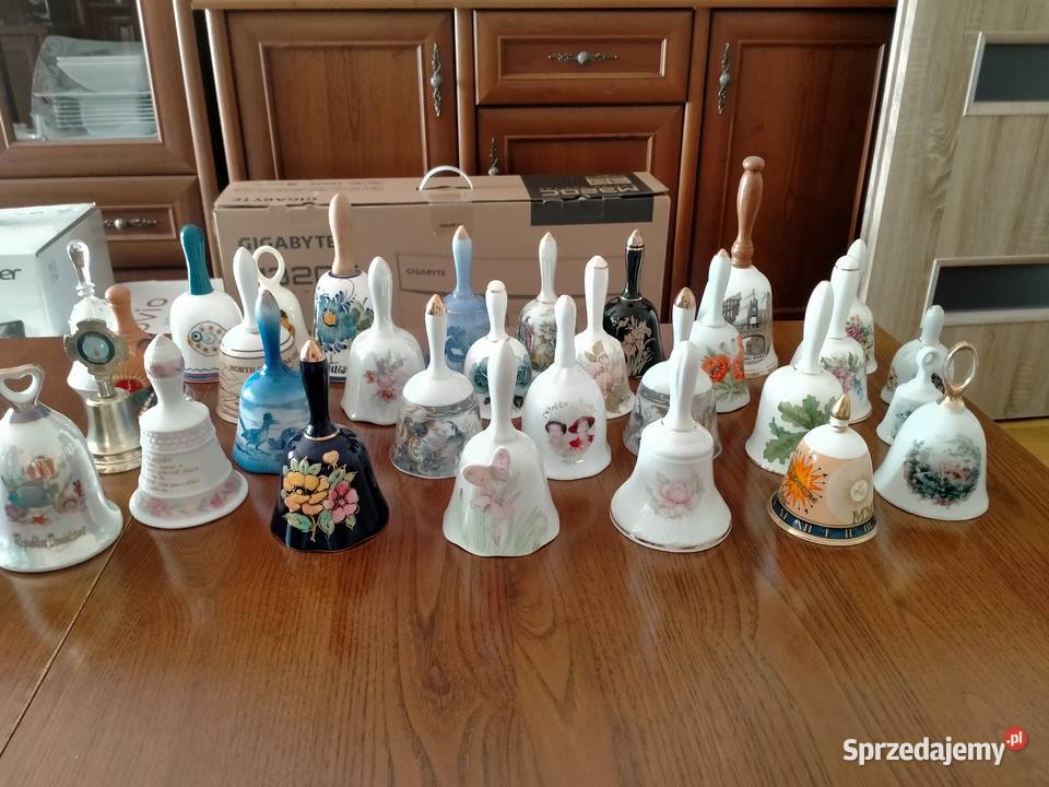 Dzwonki kolekcjonerskie porcelanowe Antyki, Sztuka, Kolekcje