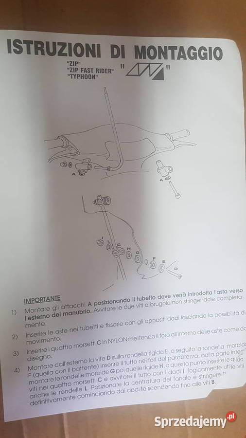 NOWA SZYBA OWIEWKA OSŁONA PIAGGIO ZIP TYPHOON podlaskie Bielsk Podlaski