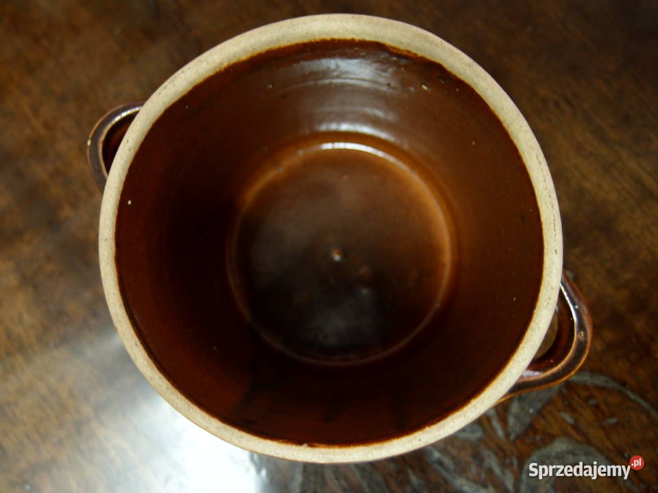 garnek kamionkowy gliniany FNK Bochnia 075 litra