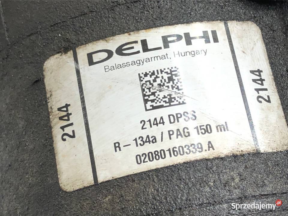 SPRĘŻARKA KLIMATYZACJI OPEL ASTRA H 2144DPSS 16