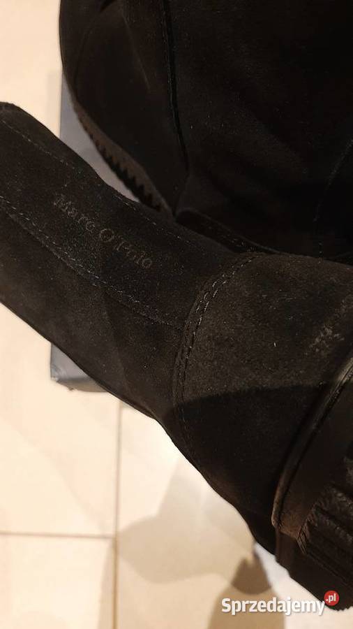 Botki Skórzane Damskie Marc OPolo 37 Czarne Nowa Sól