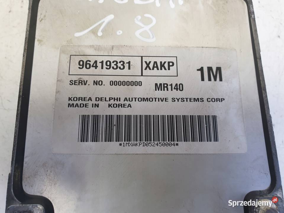 Chevrolet Lacetti 18 16V STEROWNIK SILNIKA Chełm