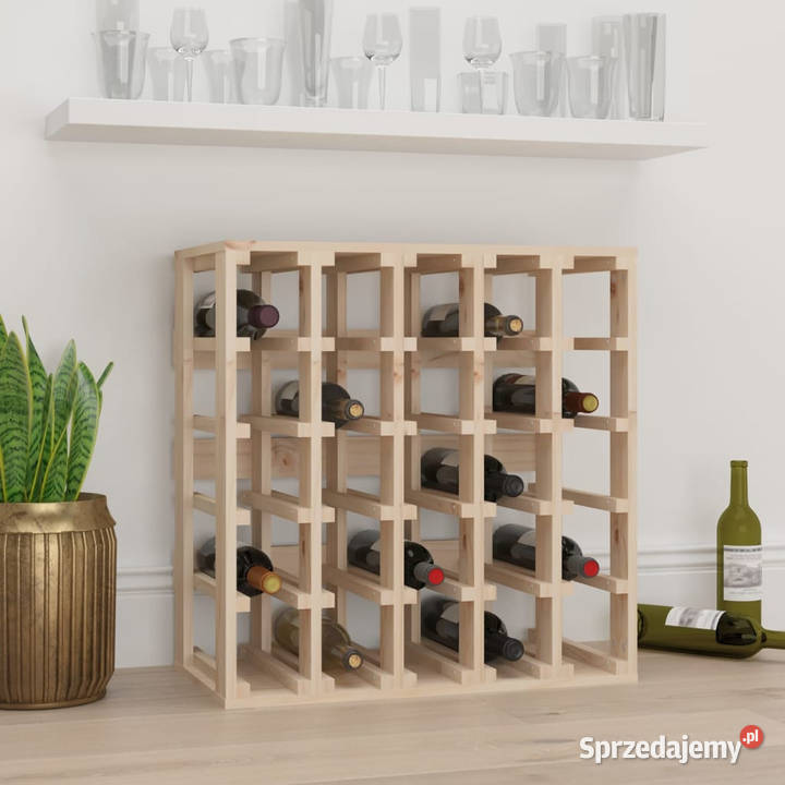 Stojak na wino 585x33x605 lite drewno sosnowe Warszawa