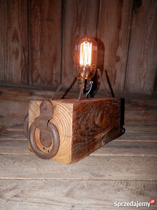 Lampa GWÓŹDŹKOWAL ręcznie wykonana ze starej